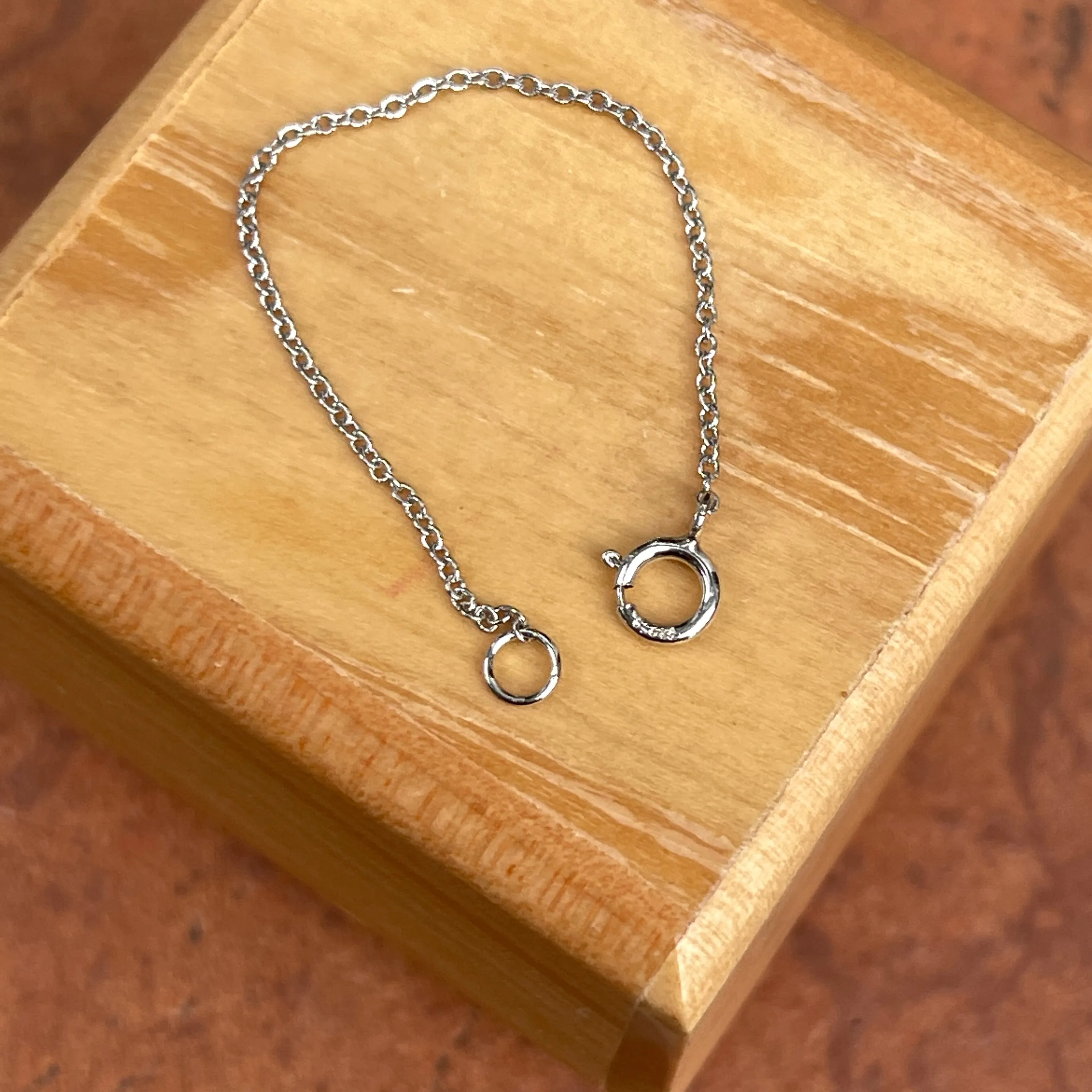 Platinum Cable Chain Necklace Extender