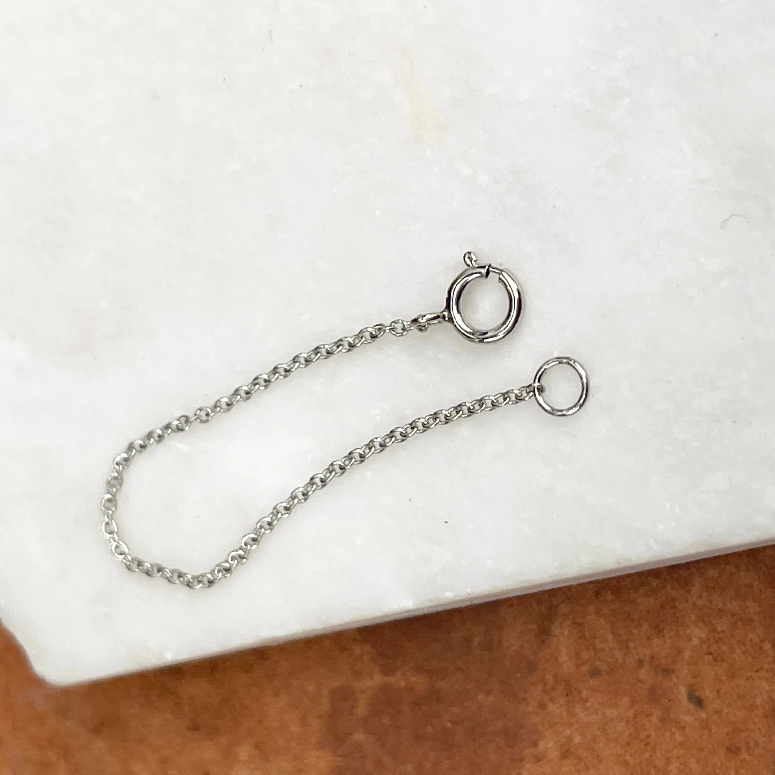 Platinum Cable Chain Necklace Extender