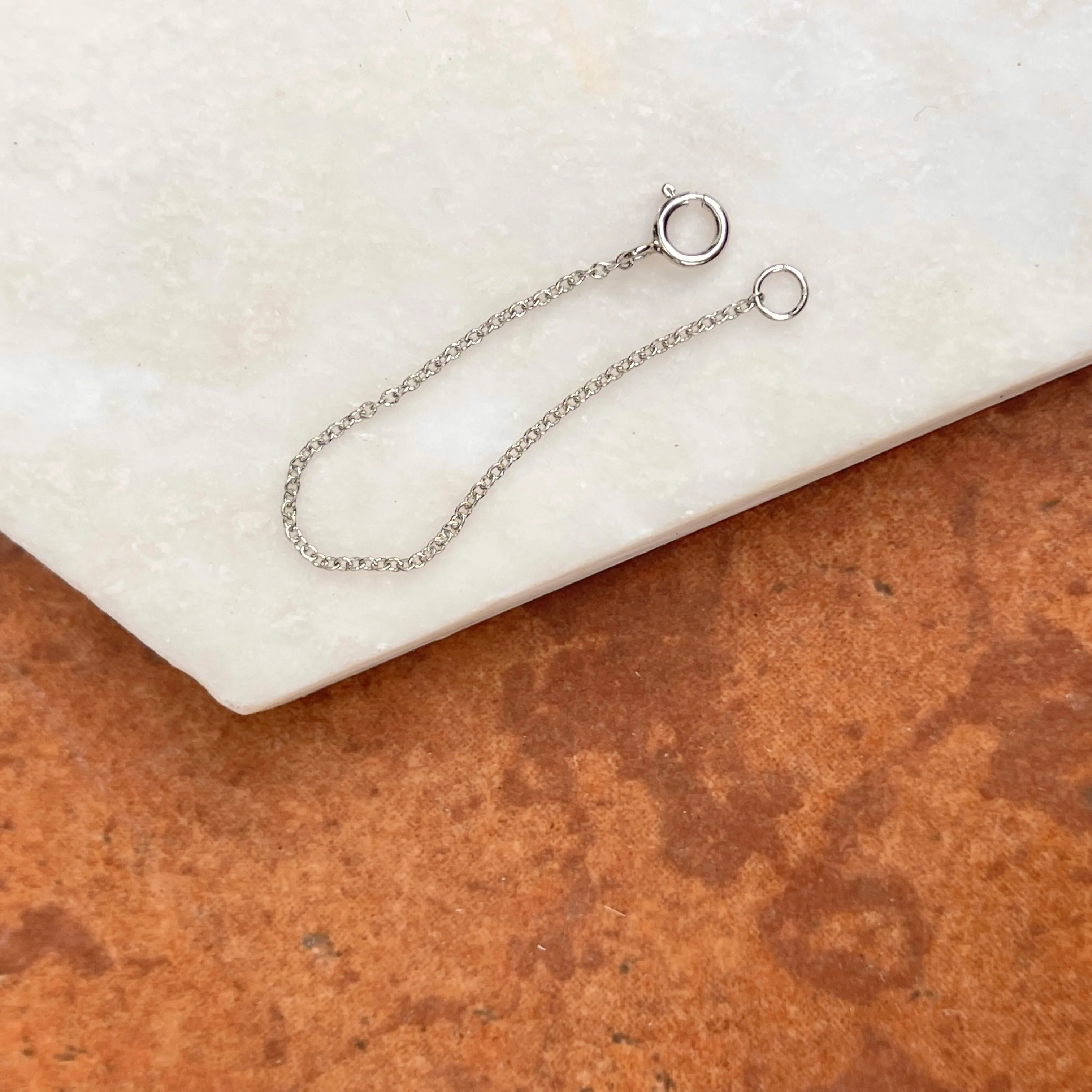 Platinum Cable Chain Necklace Extender