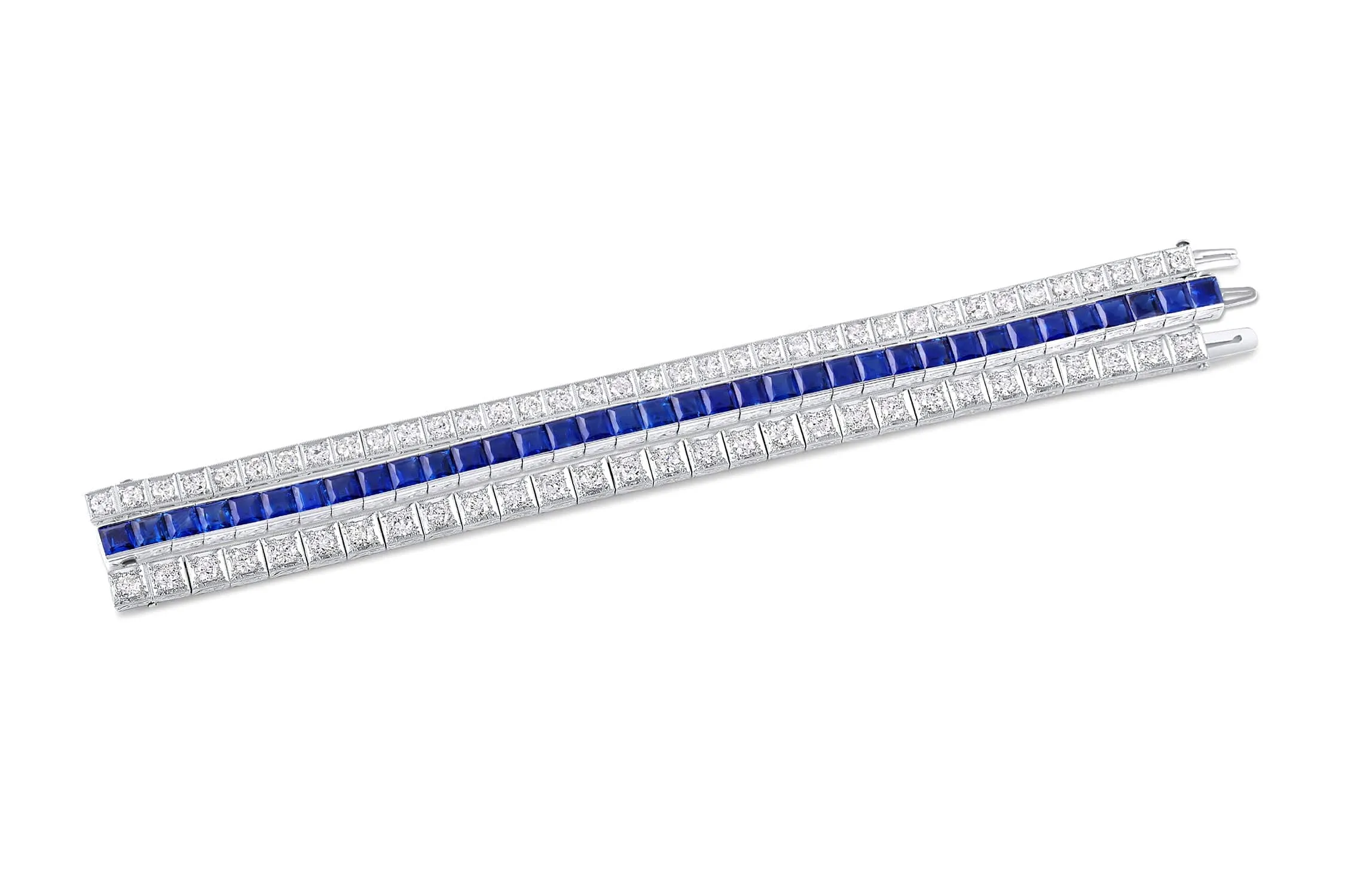 Platinum Sapphire Bracelet - Estate