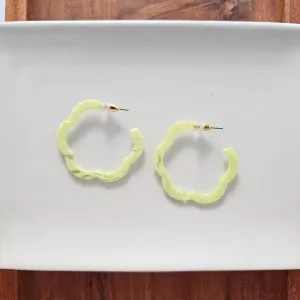 Posey Hoops - Lime Green