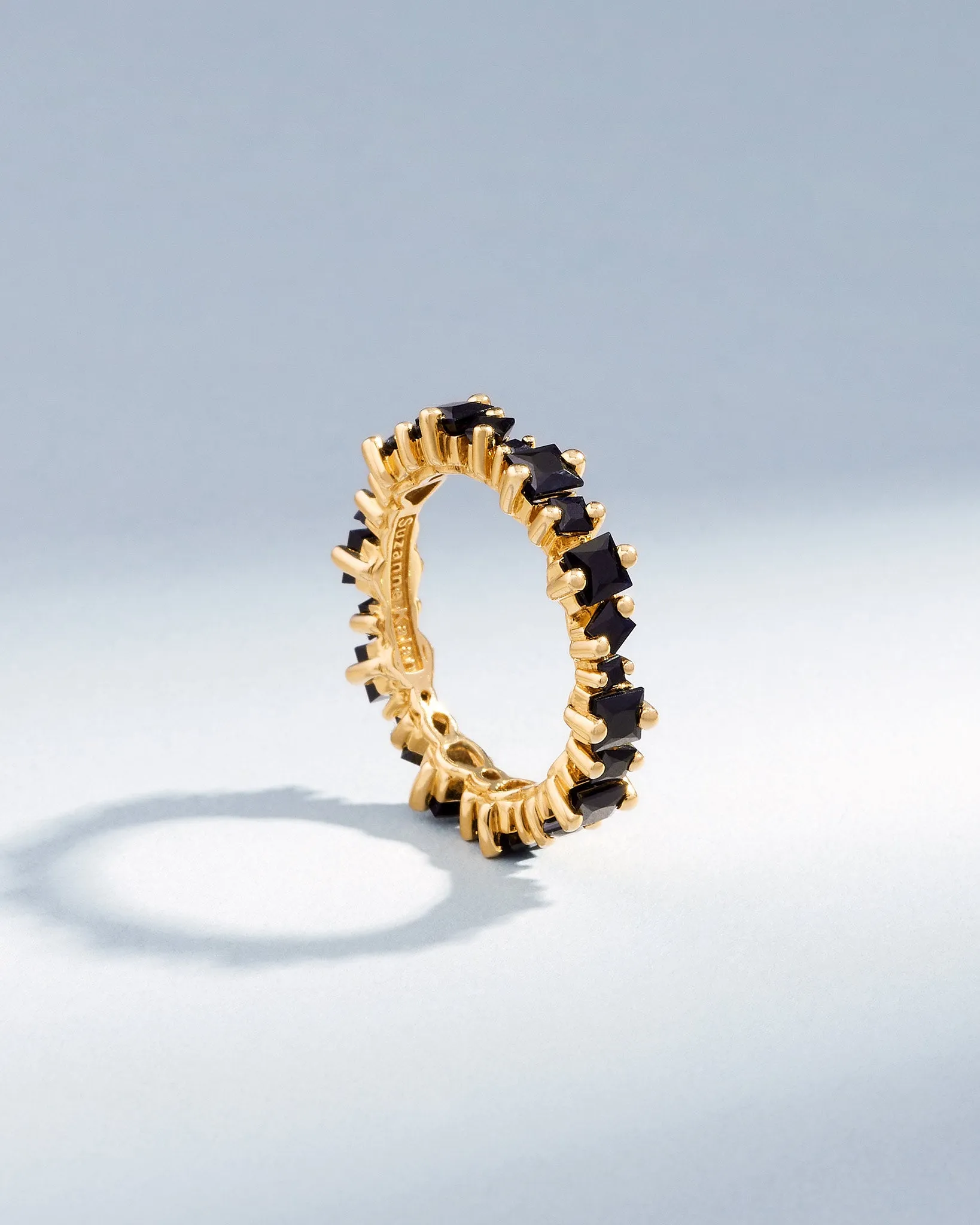 Princess Anna Black Sapphire Eternity Band