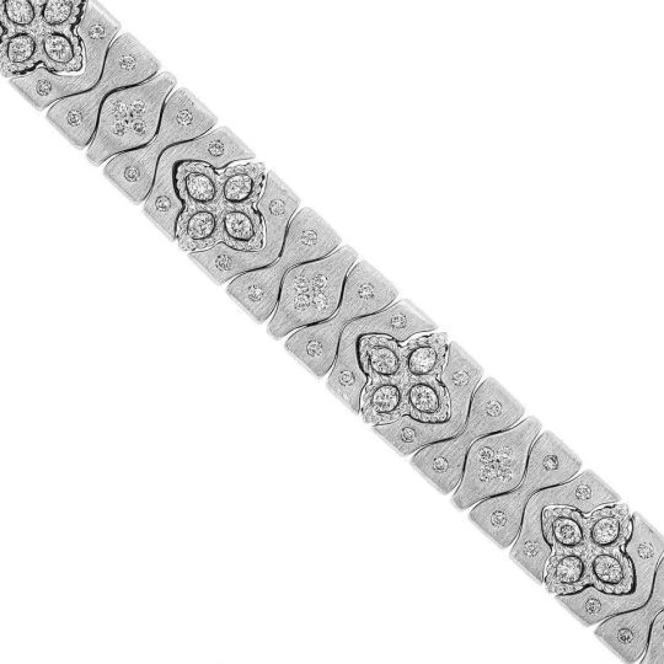 PRINCESS COLLECTION 18K WHITE GOLD BANGLE BRACELET
