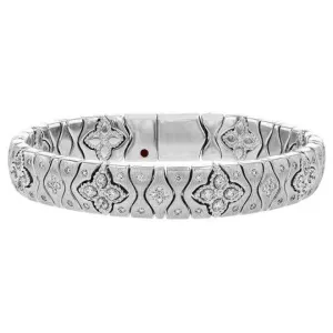 PRINCESS COLLECTION 18K WHITE GOLD BANGLE BRACELET