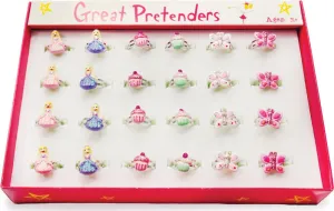 Princess Cupcake Butterfly Rings