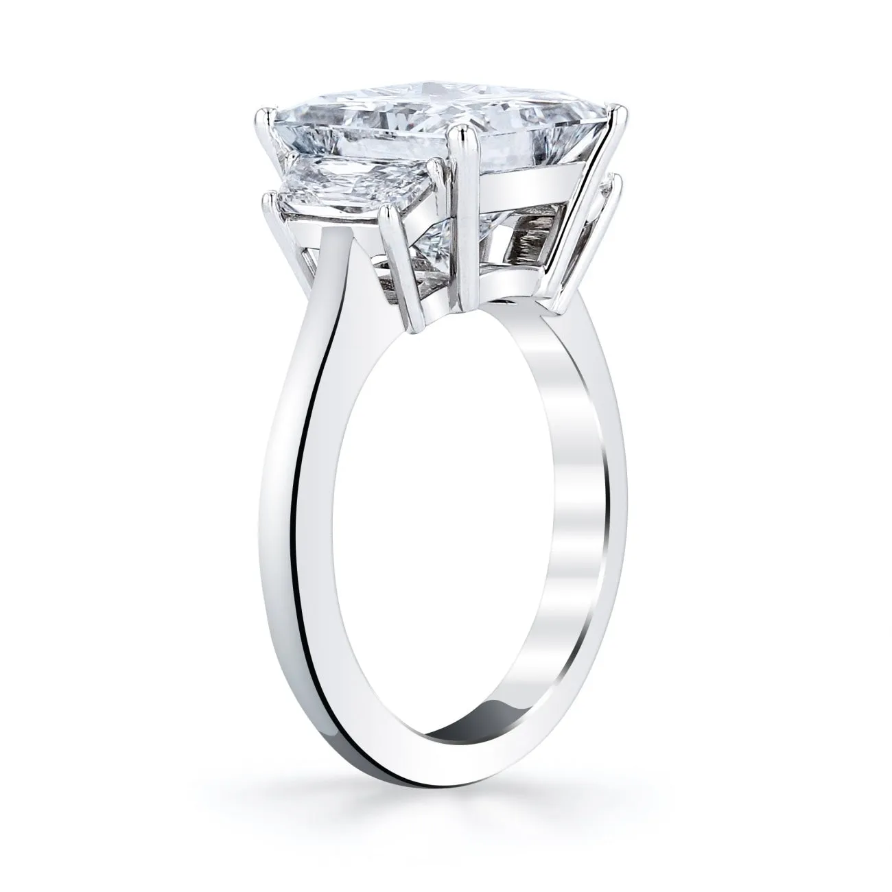 Princess Cut 5.11 ct Platinum Diamond Engagement Ring (Pre-Order)
