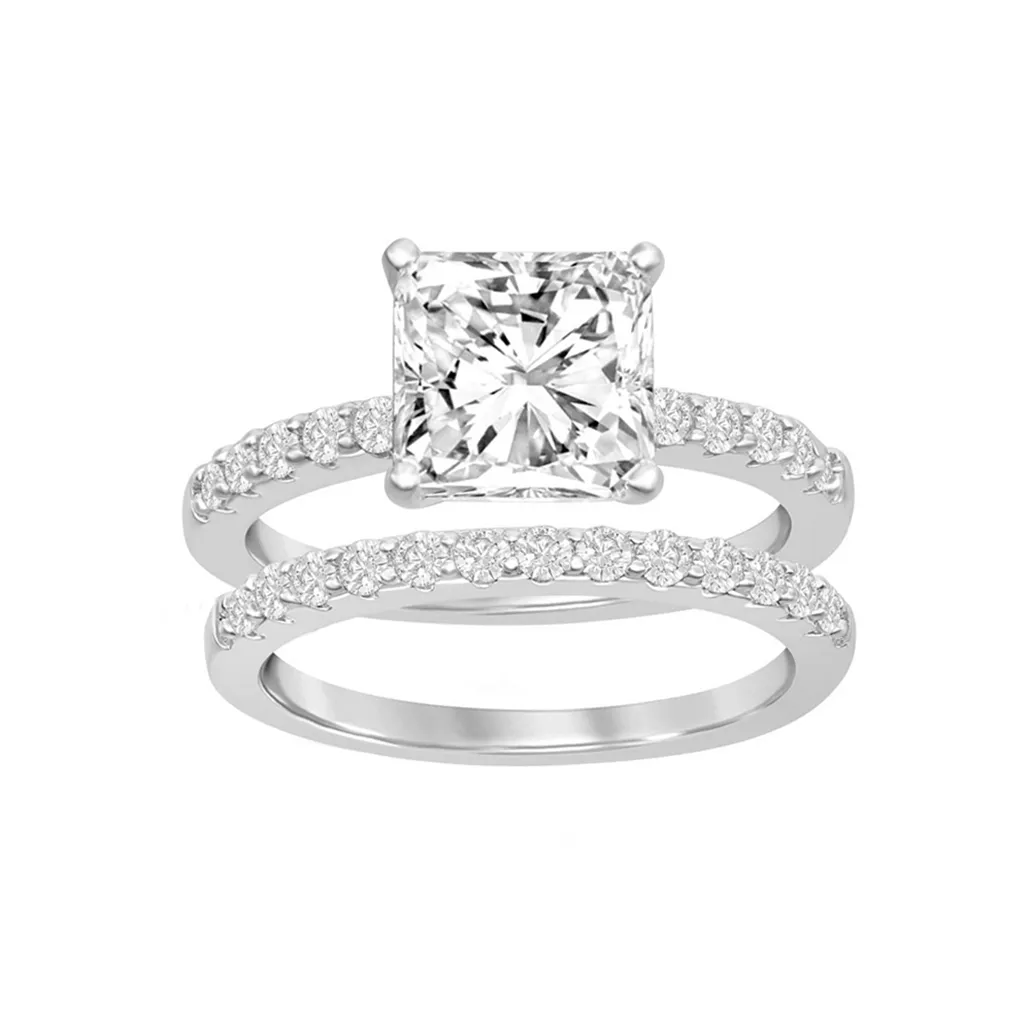 Princess-Cut Band Set