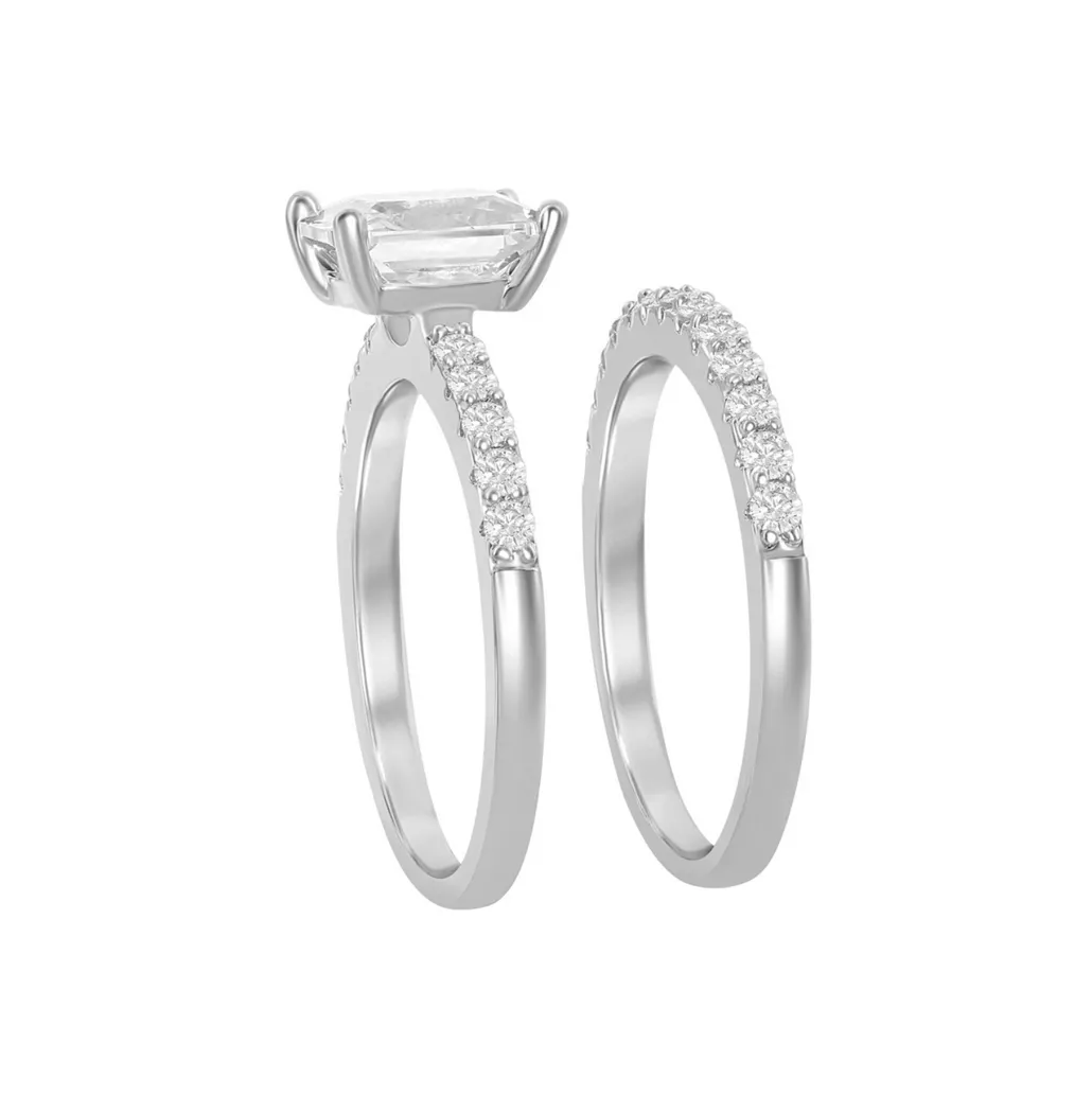 Princess-Cut Band Set