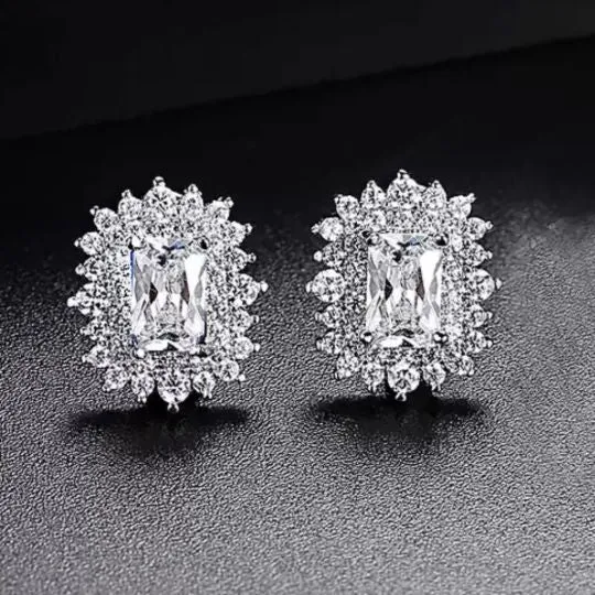 Princess Cut Crystal Earrings – Maestro Hennessy ®