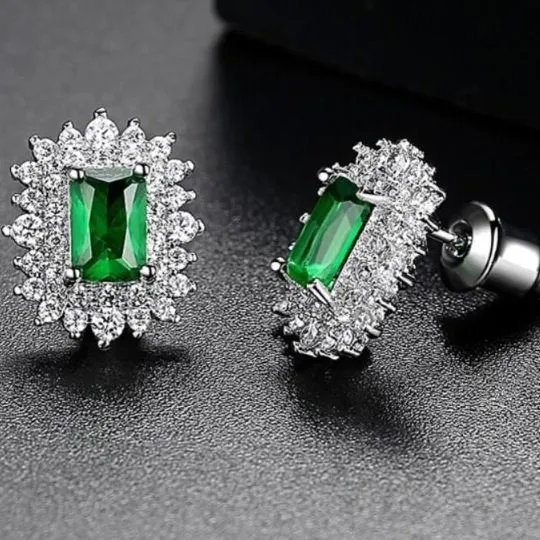 Princess Cut Crystal Earrings – Maestro Hennessy ®