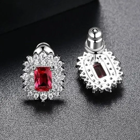 Princess Cut Crystal Earrings – Maestro Hennessy ®