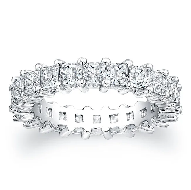 Princess Cut Diamond Eternity Ring - 3.15CTW G/SI1