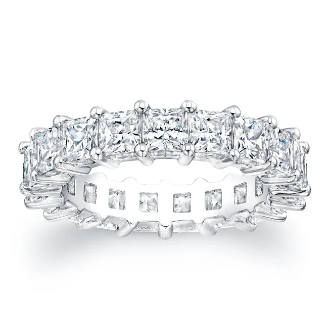 Princess Cut Diamond Eternity Ring - 4.50CTW G/SI1