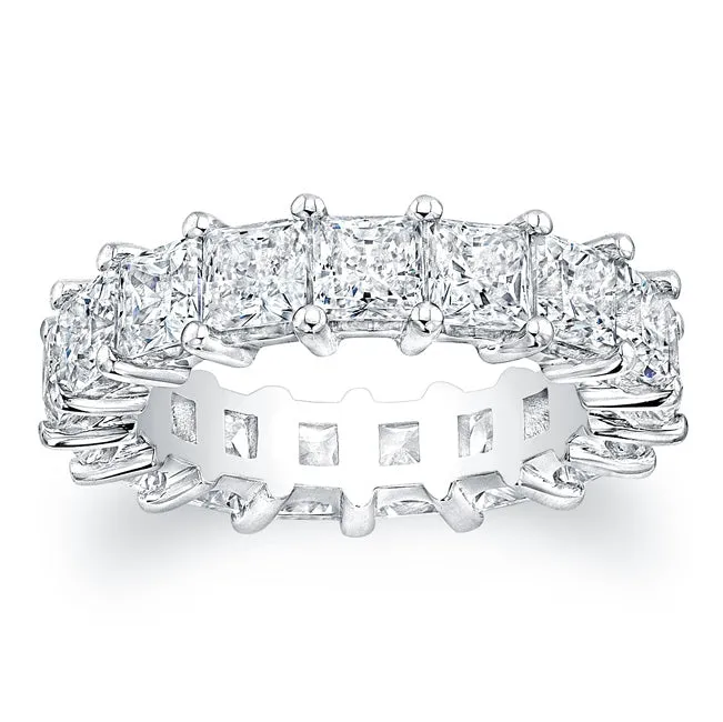 Princess Cut Diamond Eternity Ring 6.40CTW G/SI1