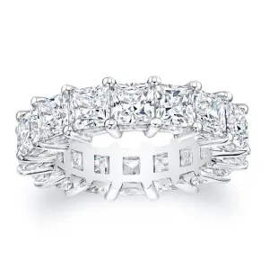 Princess Cut Diamond Eternity Ring 7.50CTW G/SI1