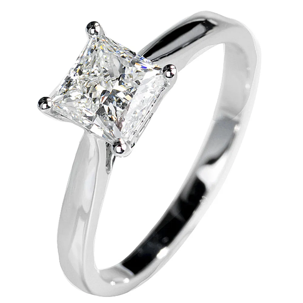 Princess Cut GIA Diamond Engagement Ring