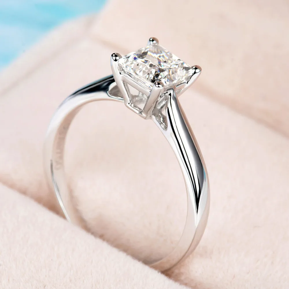 Princess Cut GIA Diamond Engagement Ring