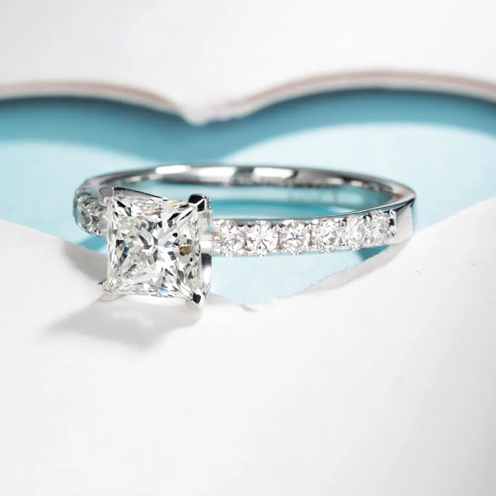 Princess Cut Lab-Grown Diamond Engagement Ring