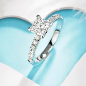 Princess Cut Lab-Grown Diamond Engagement Ring