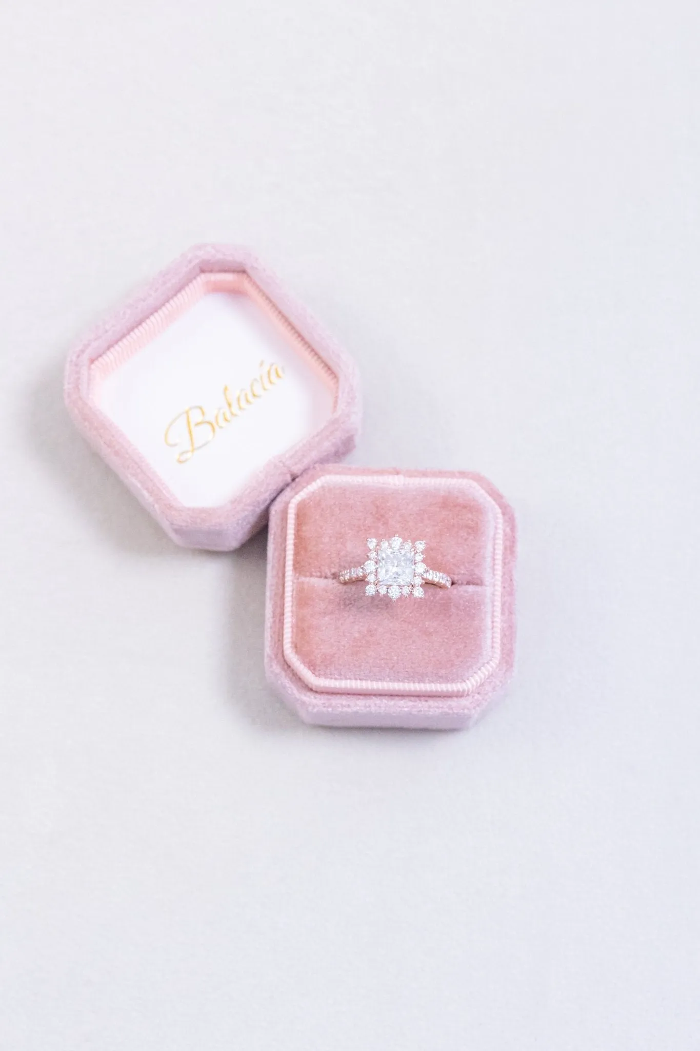 Princess Cut Moissanite Engagement Ring