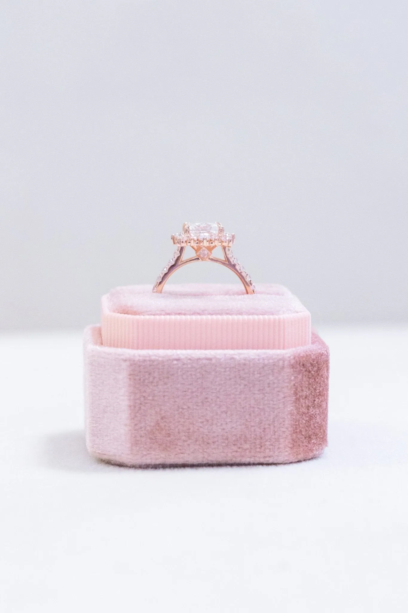 Princess Cut Moissanite Engagement Ring