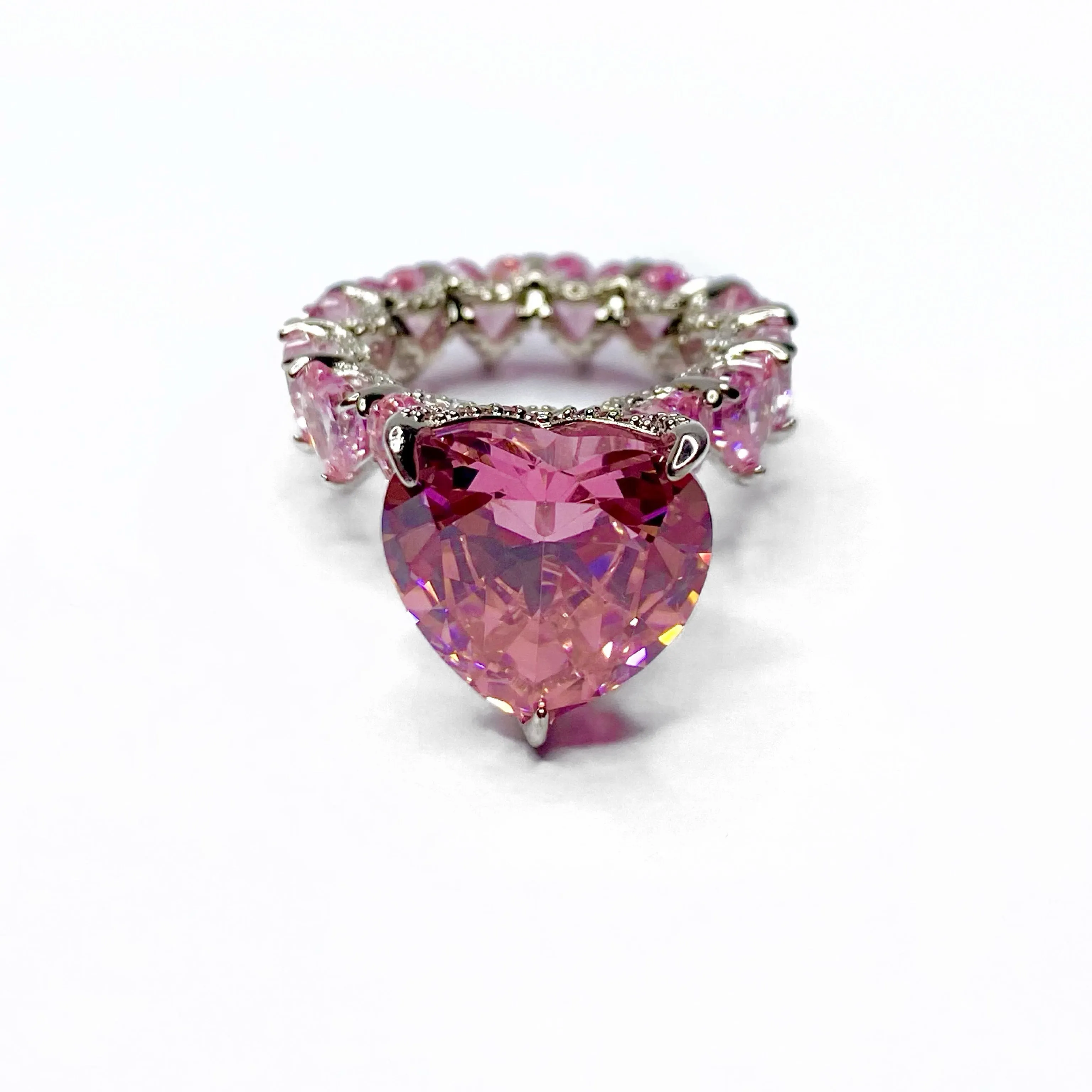 PRINCESS HEART CUT RING