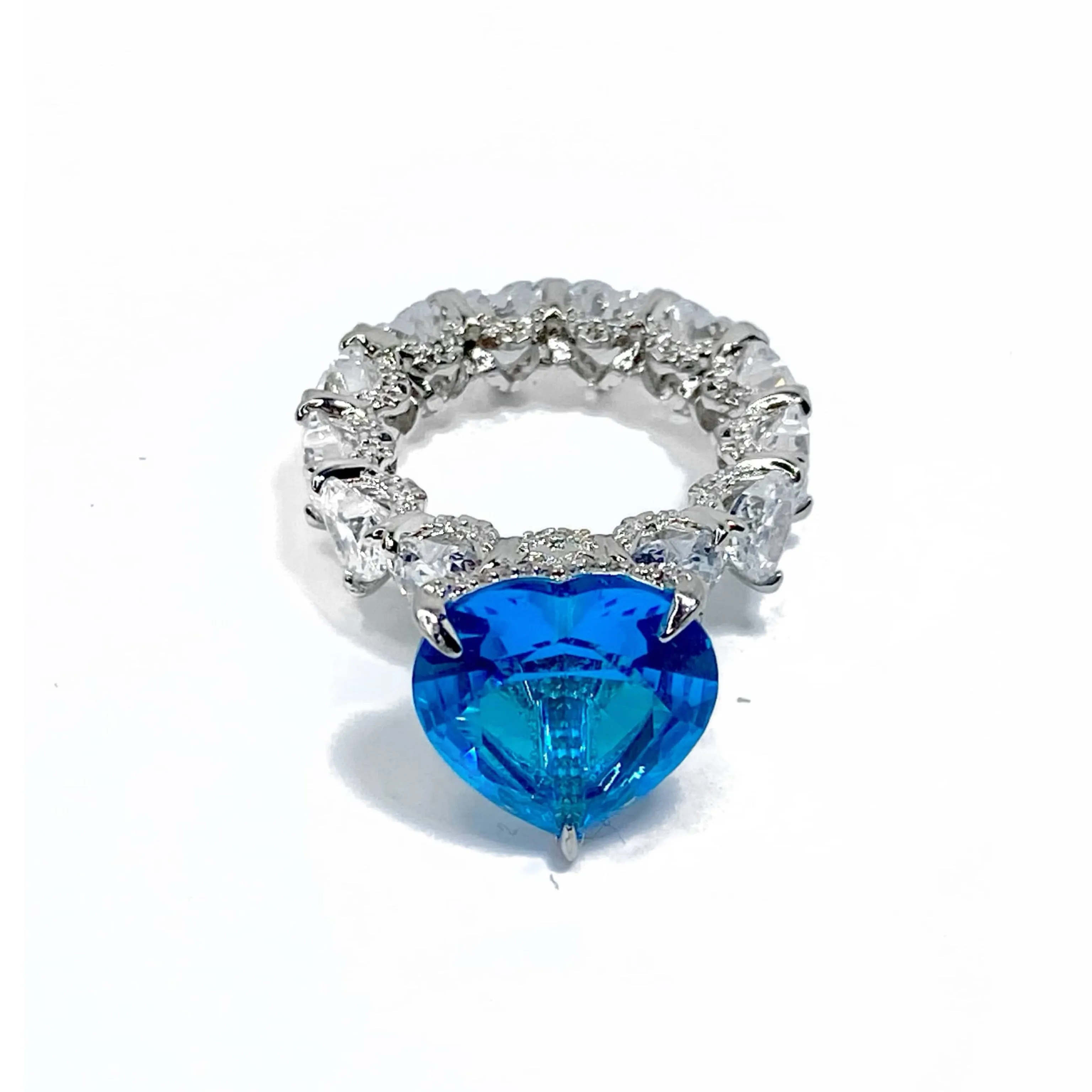 PRINCESS HEART CUT RING