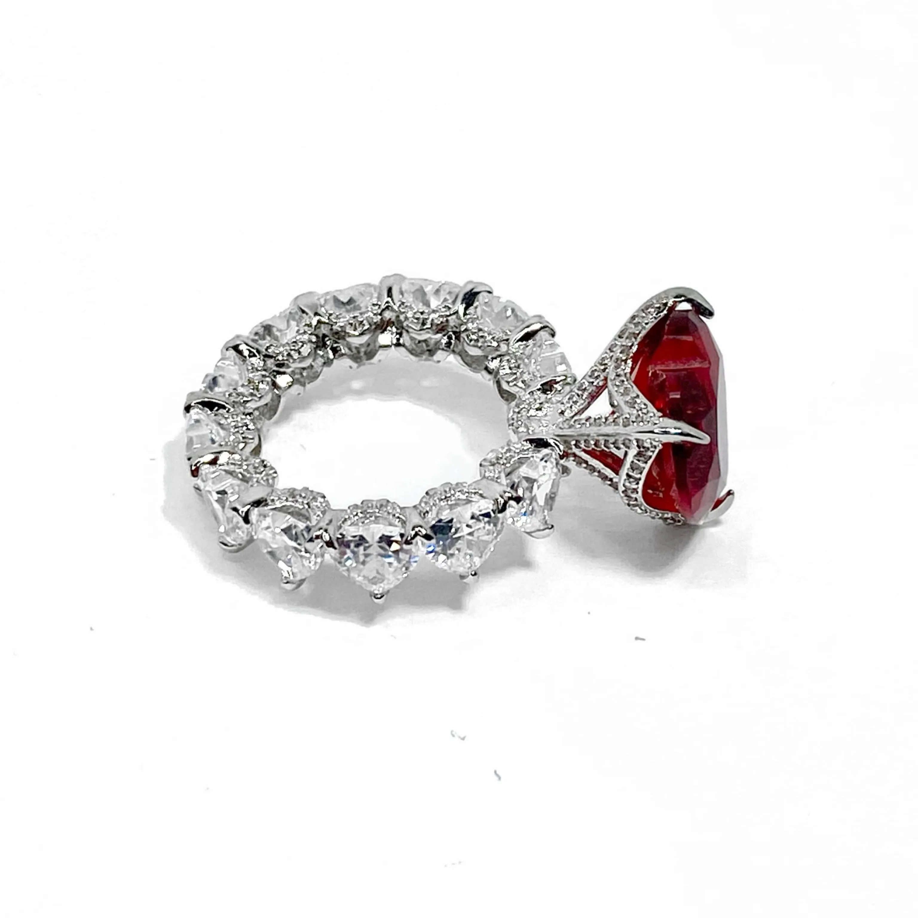 PRINCESS HEART CUT RING