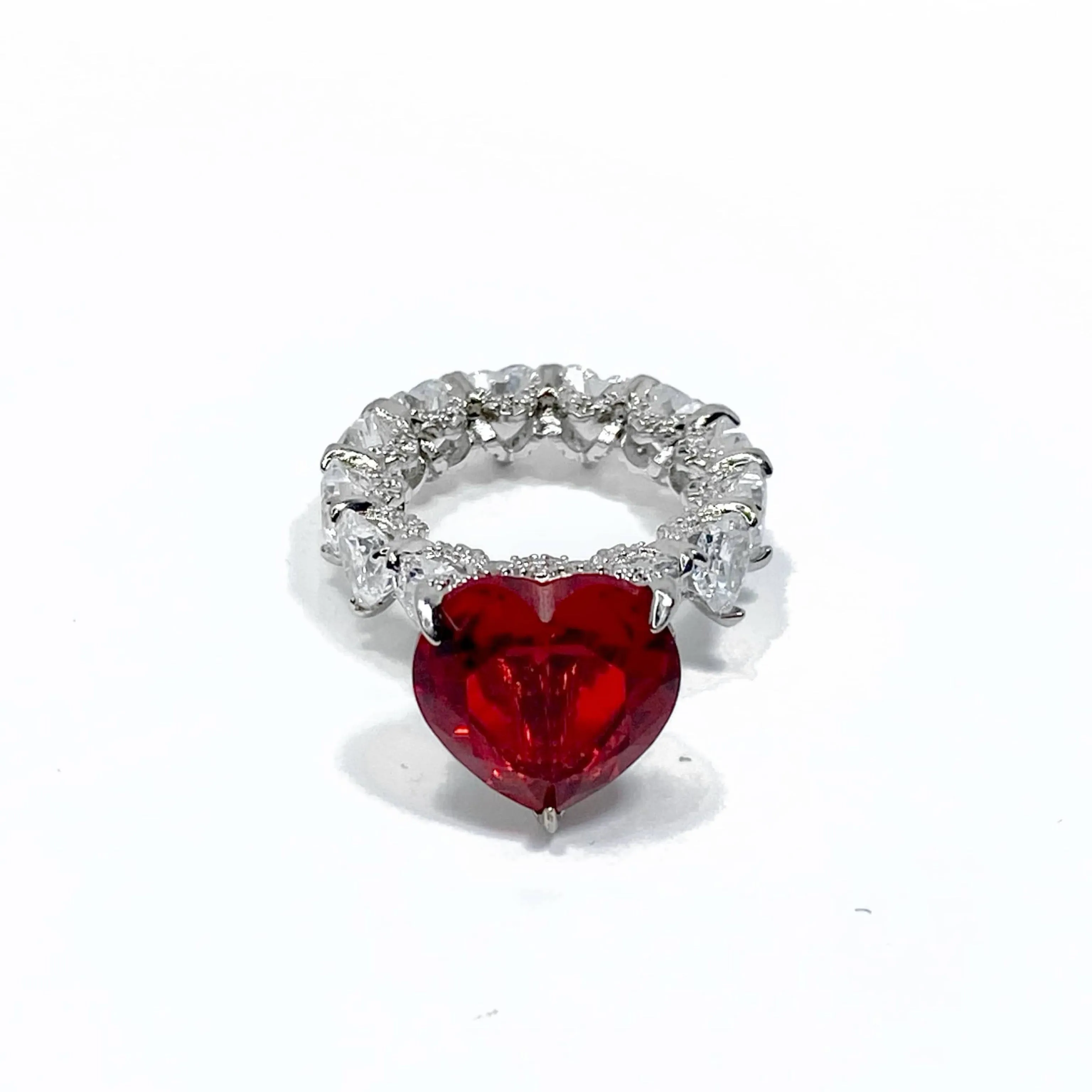 PRINCESS HEART CUT RING