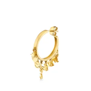 Pure Gold 20th Anniversary Icon Medium Hoops