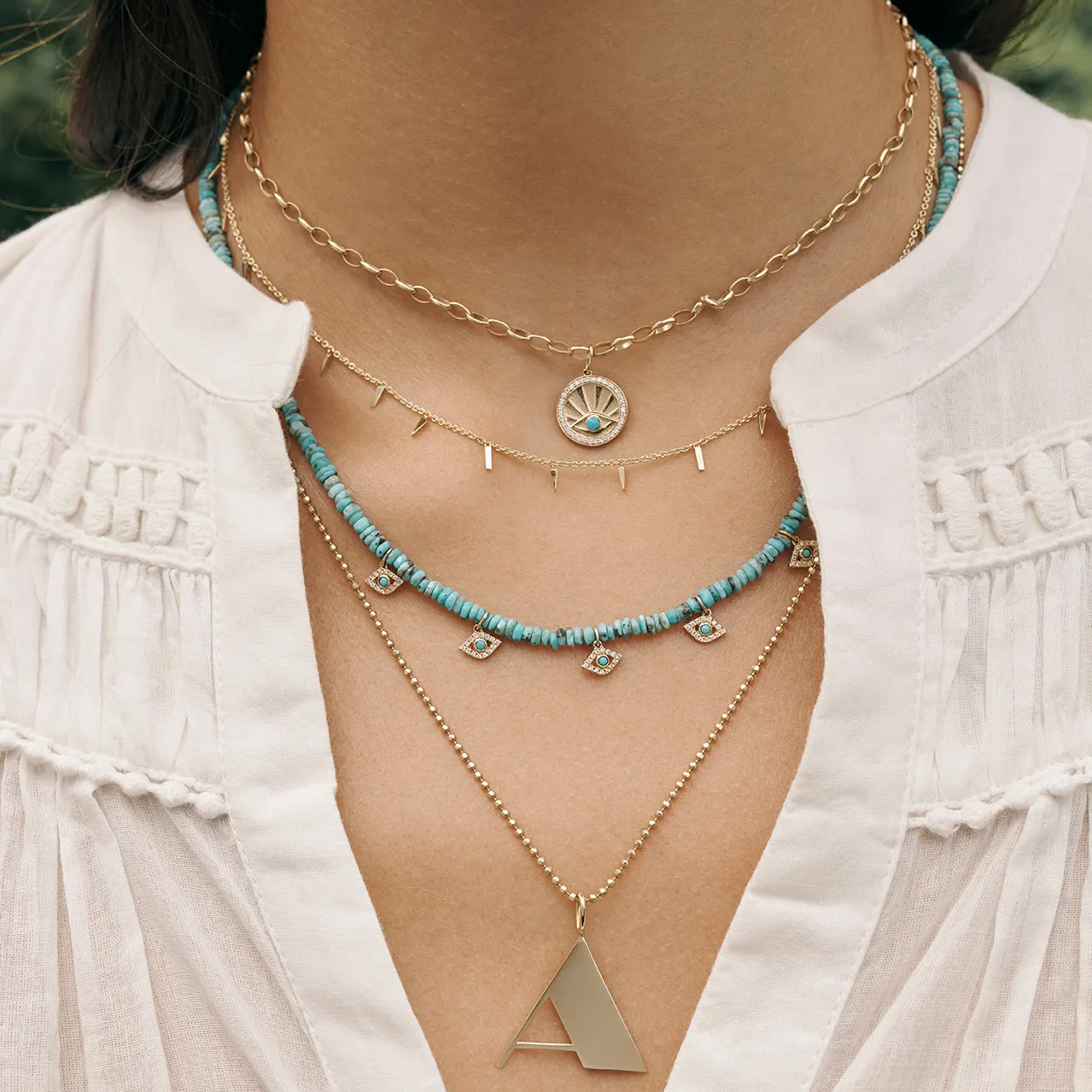 Pure Gold Multi Fringe Necklace