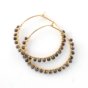 Pyrite Hoop Earrings