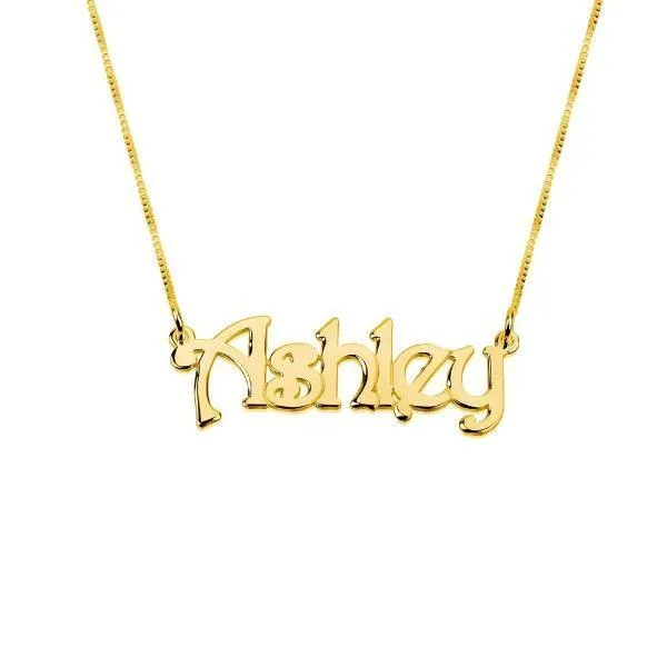 "Ashley"- Personalized Name Necklaces Adjustable Chain 16”-20”