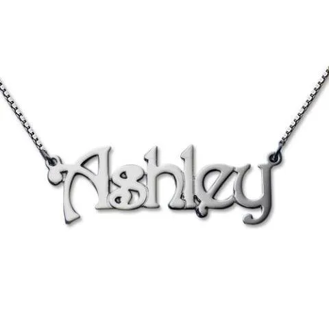 "Ashley"- Personalized Name Necklaces Adjustable Chain 16”-20”