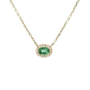 Radiant emerald Necklace