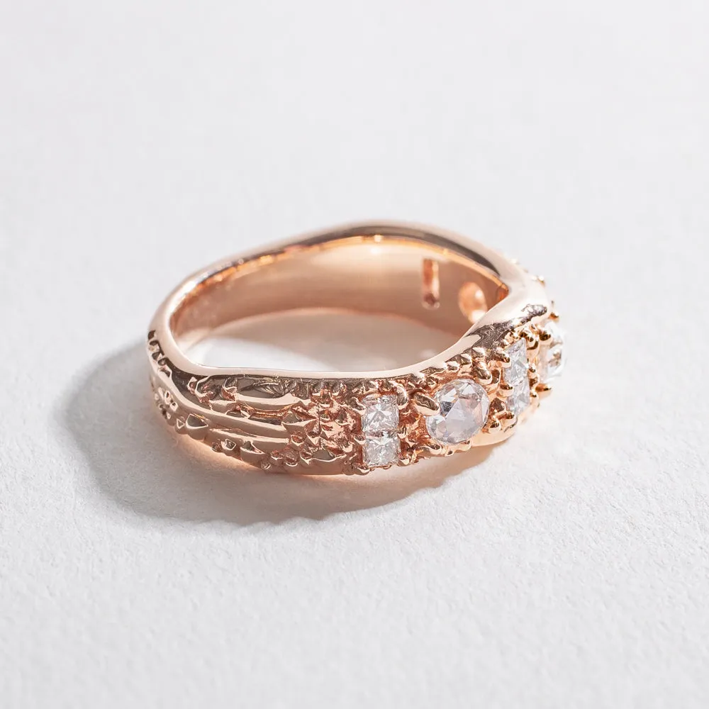 RING OF THE NILE | 14K GOLD & WHITE DIAMONDS