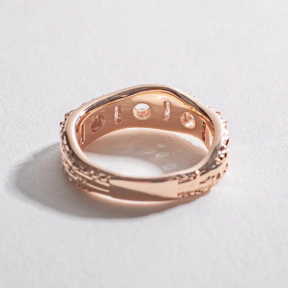 RING OF THE NILE | 14K GOLD & WHITE DIAMONDS