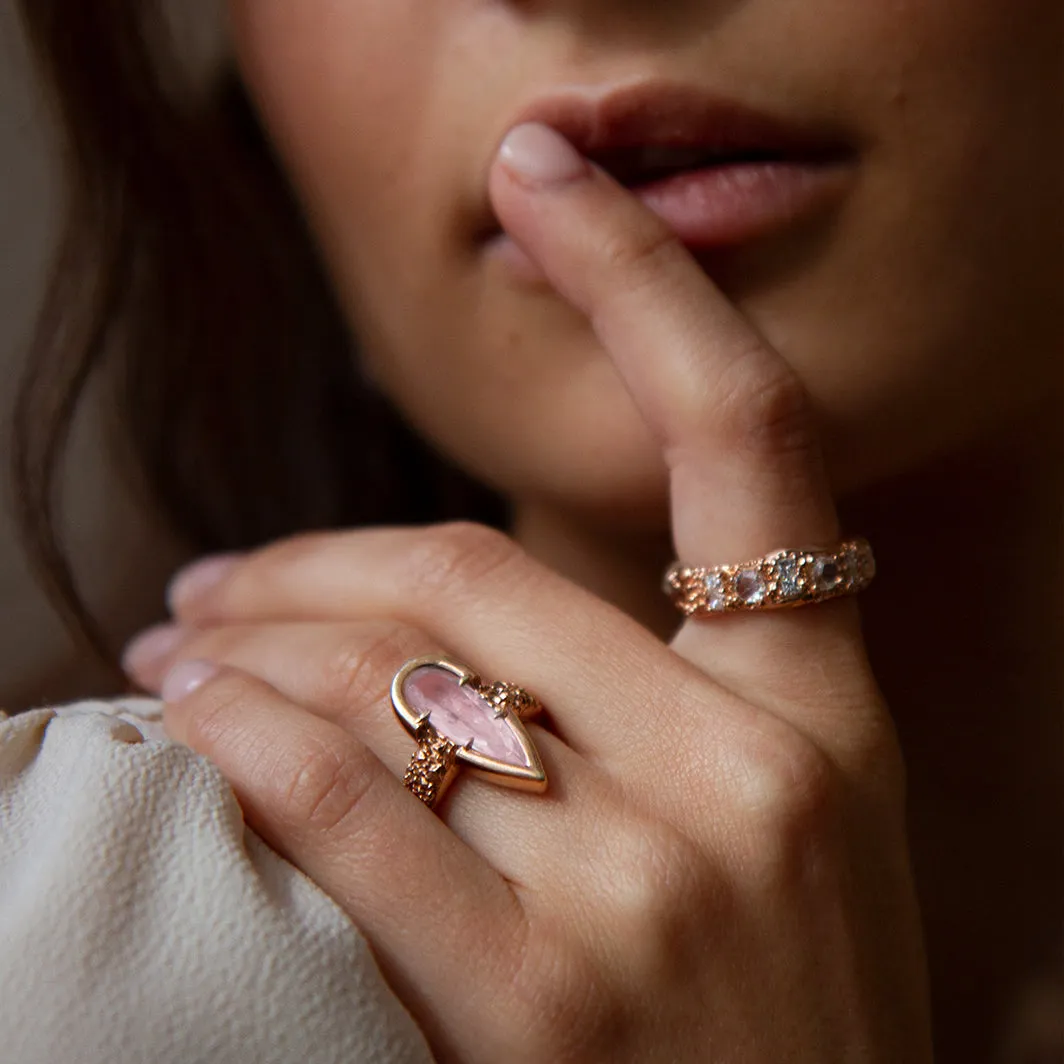 RING OF THE NILE | 14K GOLD & WHITE DIAMONDS