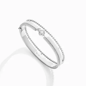 Rock Multi-Strand Hinged Bracelet