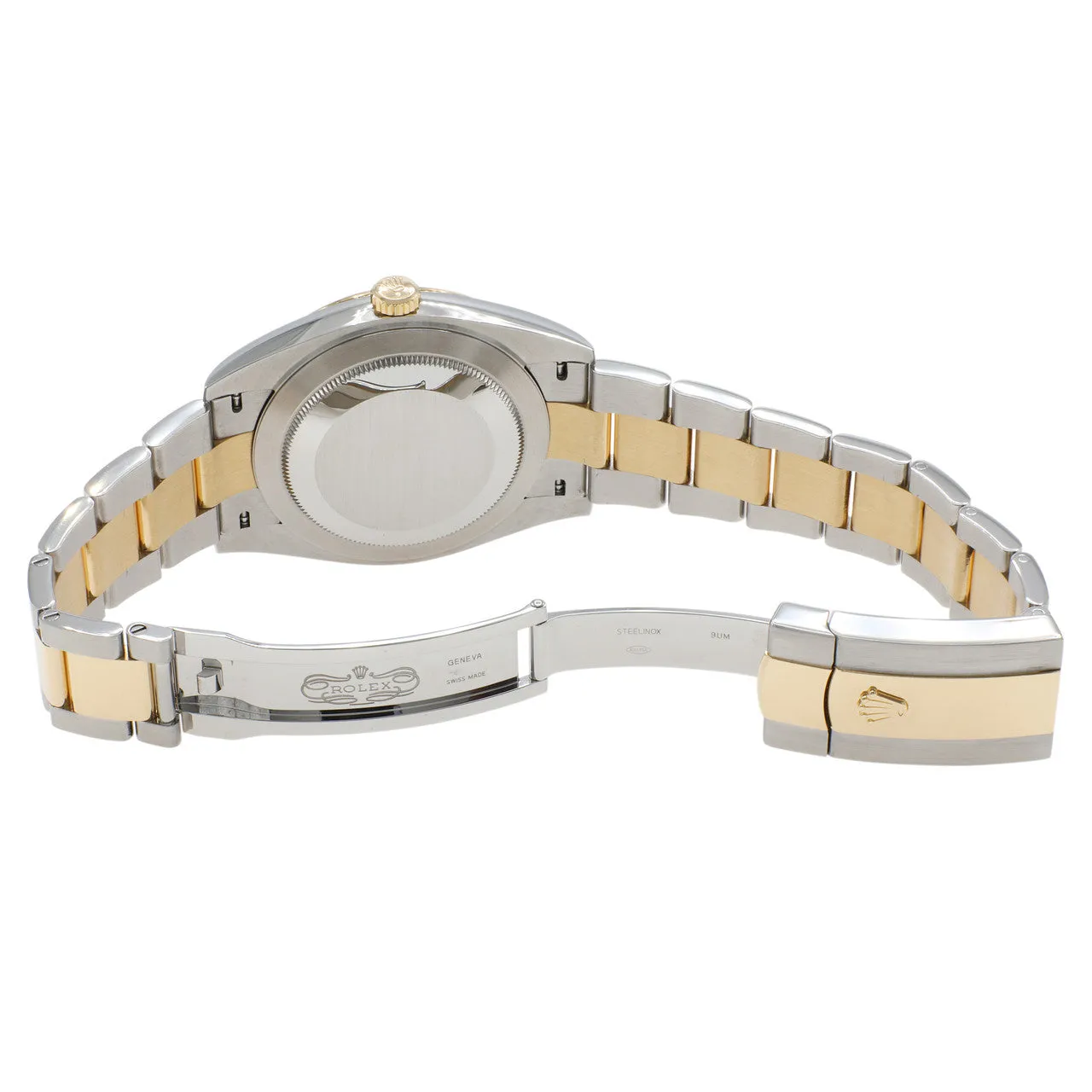 Rolex 18K Yellow Gold Stainless Steel Diamond Datejust 41 126333