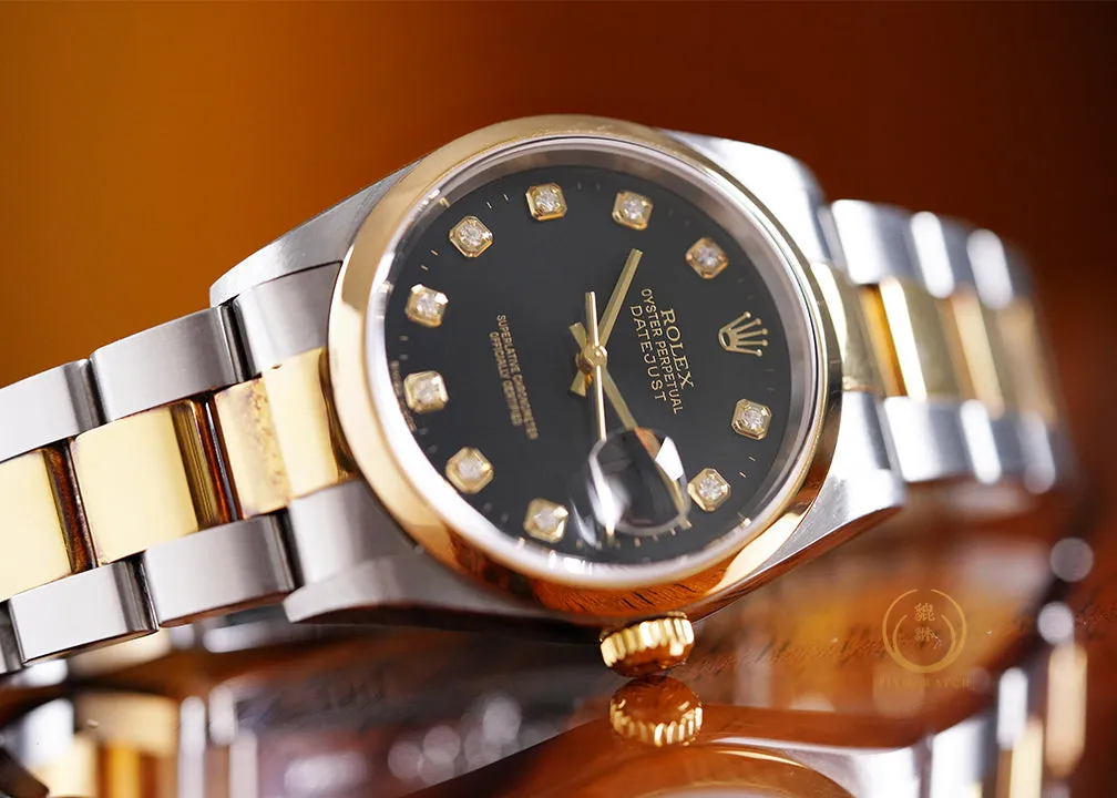 Rolex Datejust 16203 Two Tone Diamond