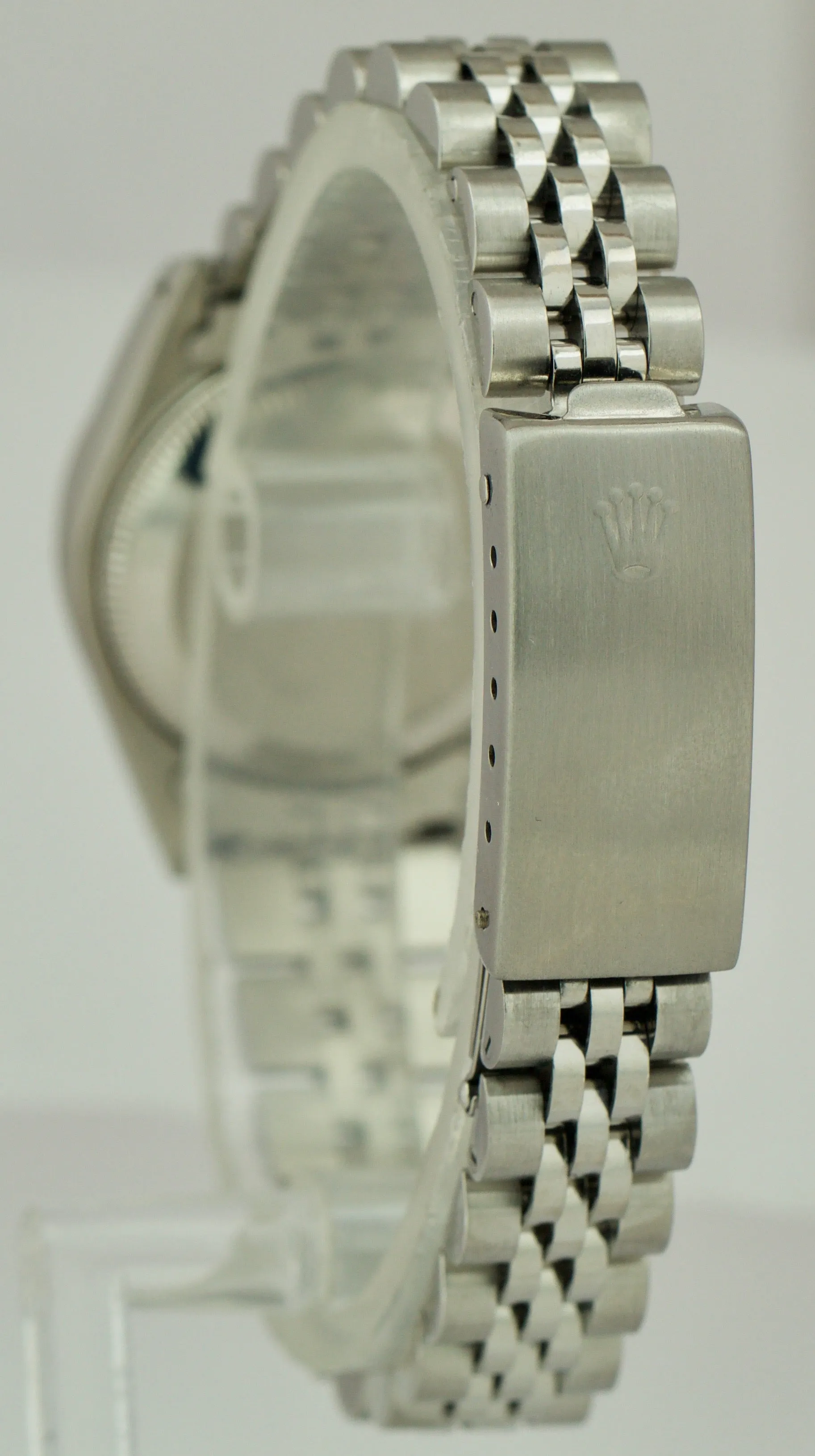 Rolex Datejust 26mm White Arabic 18K Gold Stainless Fluted Jubilee Watch 69174
