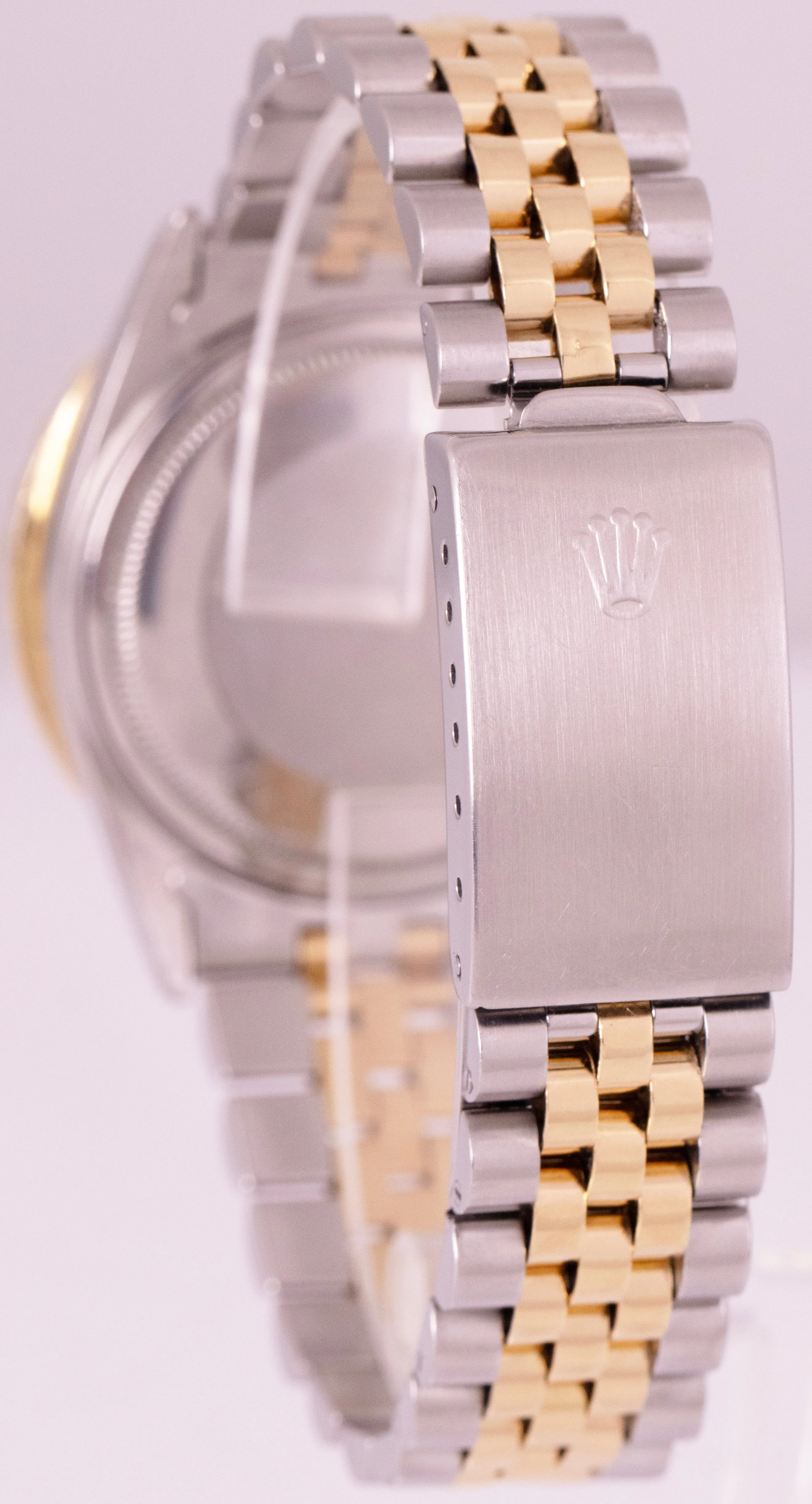 Rolex DateJust 36mm Red Diamond Dial 18K Yellow Gold Steel Two-Tone Watch 16013