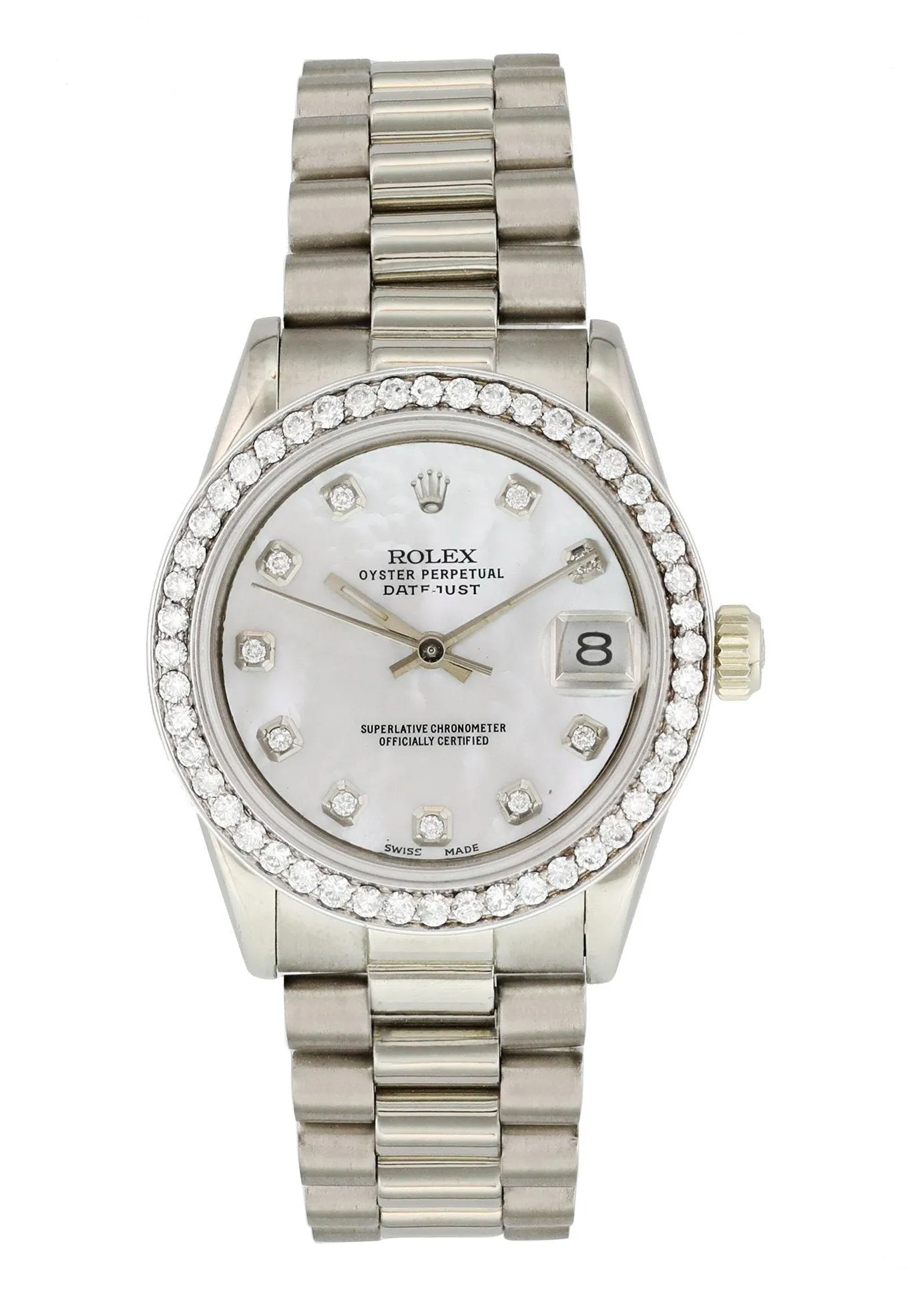 Rolex Datejust 68279 MOP Ladies Diamond Watch