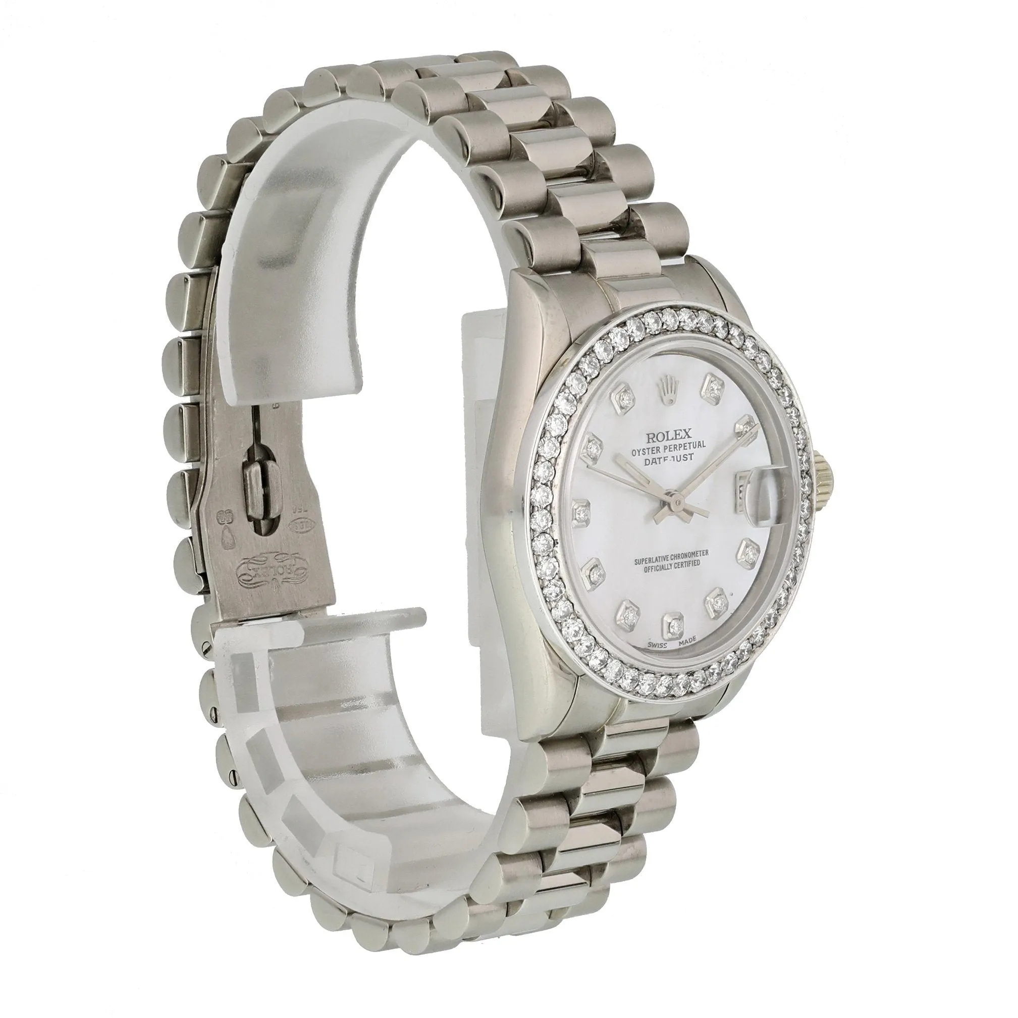 Rolex Datejust 68279 MOP Ladies Diamond Watch