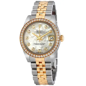 Rolex Datejust Lady 31 Mother of Pearl Dial Stainless Steel and 18K Yellow Gold Jubilee Bracelet Automatic Watch 178383MDJ