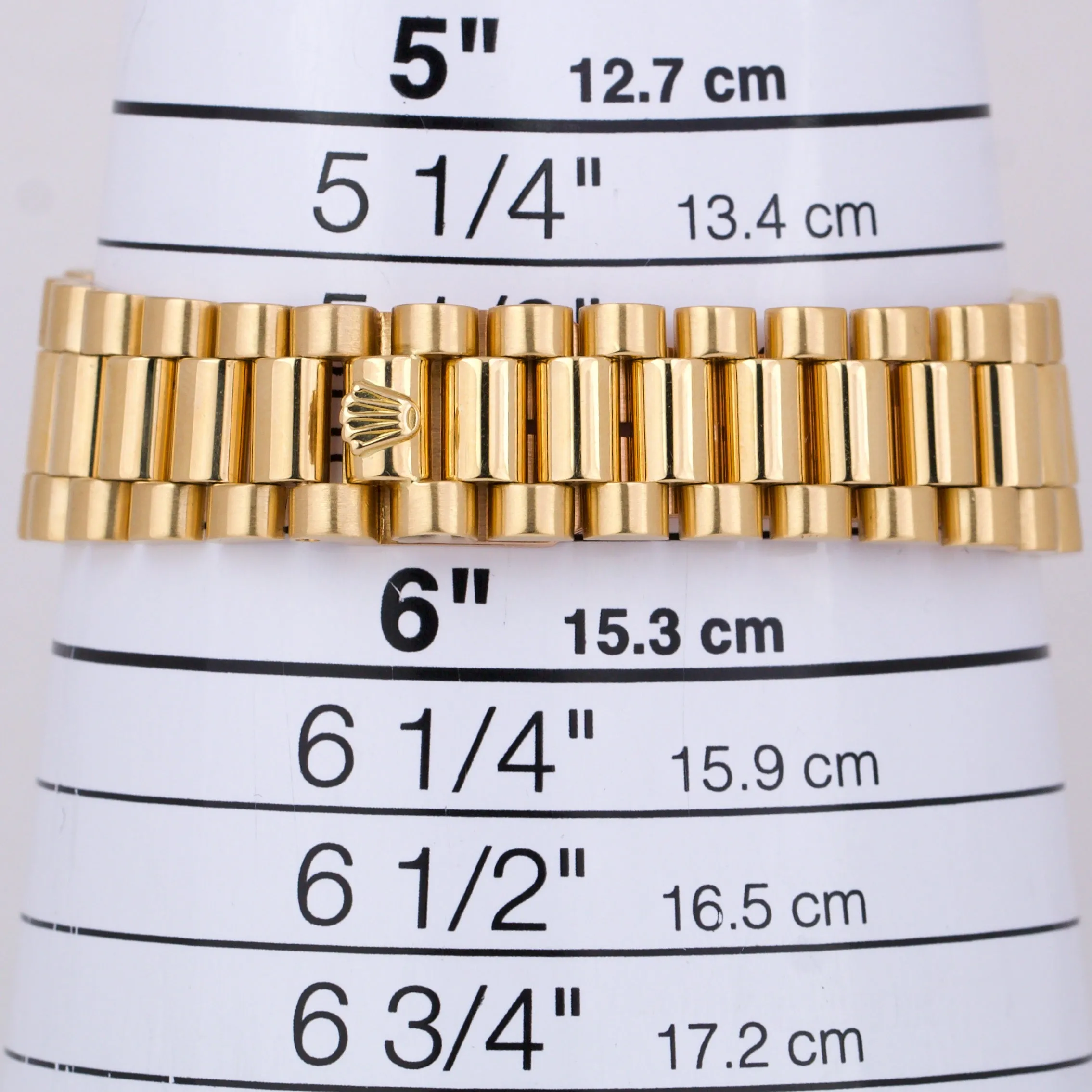 Rolex DateJust President 31mm Midsize CHAMPAGNE DIAMOND 18K Yellow Gold 6827