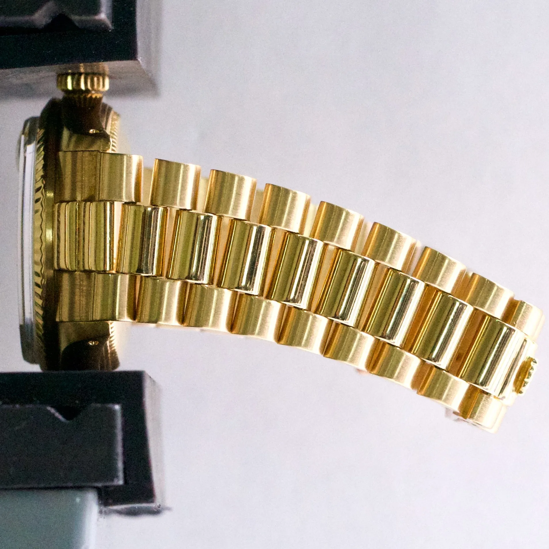 Rolex DateJust President 31mm Midsize CHAMPAGNE DIAMOND 18K Yellow Gold 6827