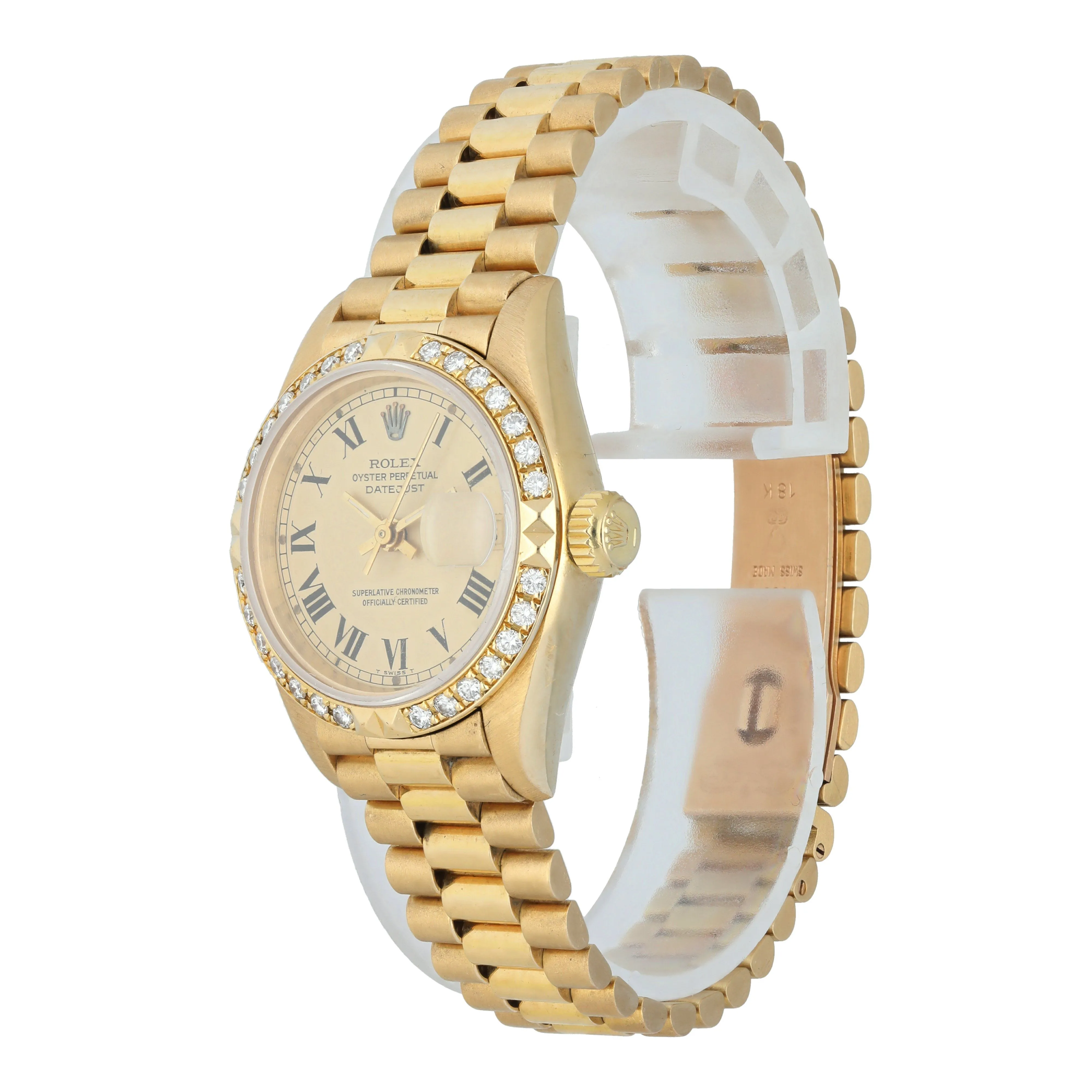 Rolex Datejust President 69268 Diamond Ladies Watch