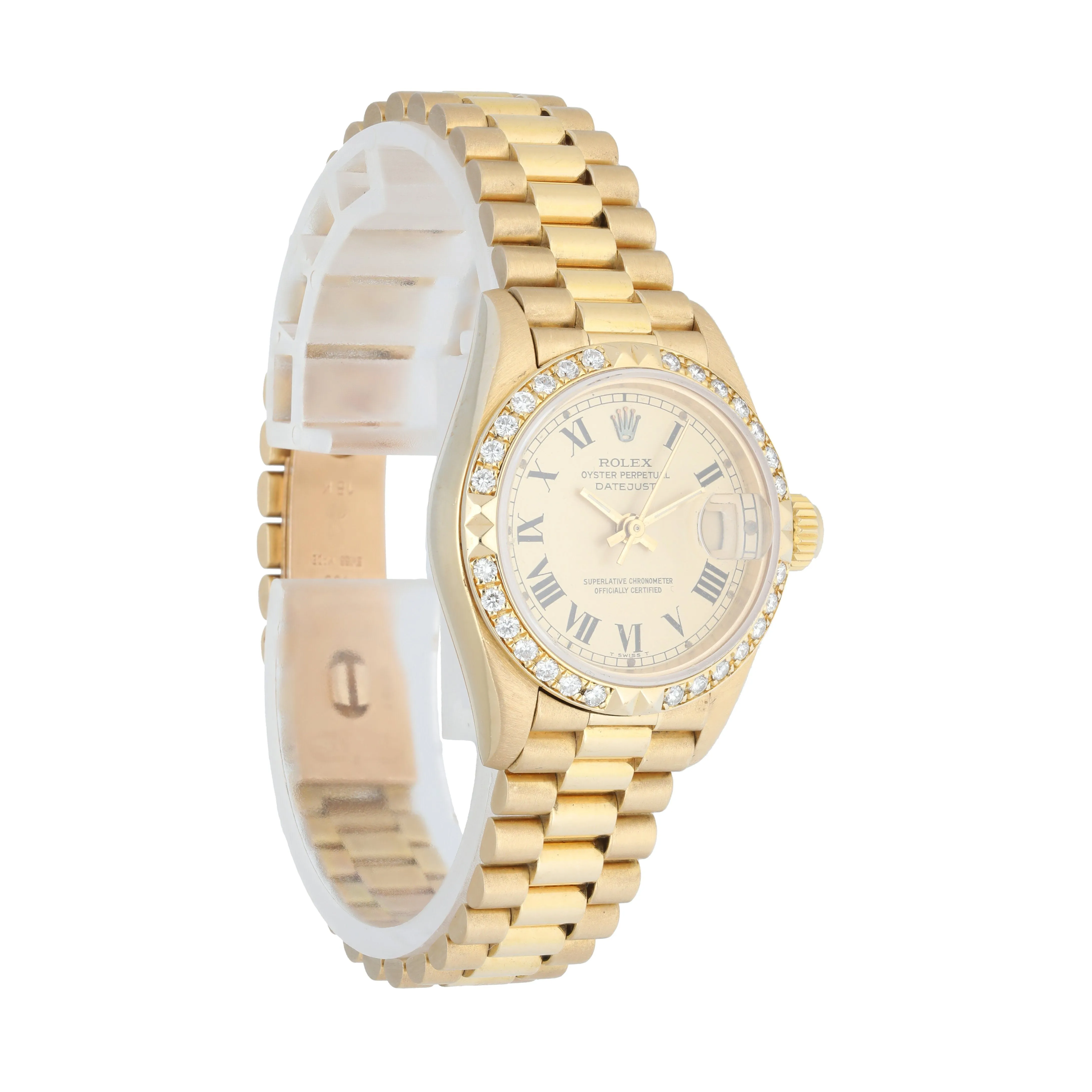 Rolex Datejust President 69268 Diamond Ladies Watch